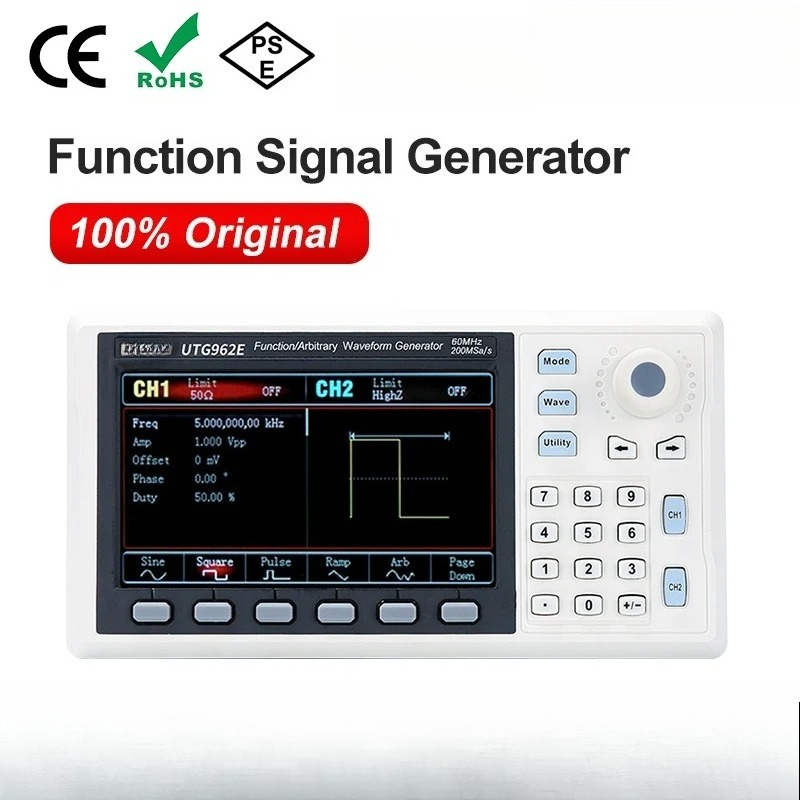 Dual Channel Arbitrary Waveform Function Generator 60Mhz - Функциональный генератор сигналов UTG932E UTG962E 30МГц
