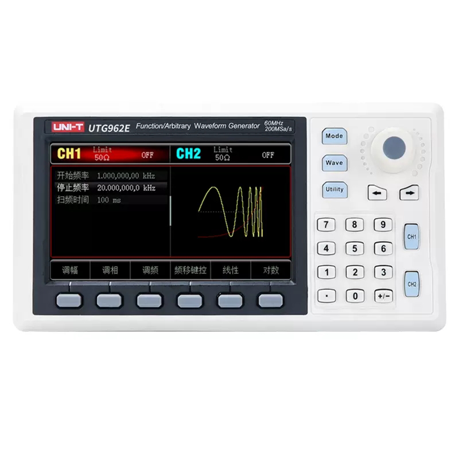 Dual Channel Arbitrary Waveform Function Generator 60Mhz - UNI-T UTG932E UTG962E Функция Генератор сигналов