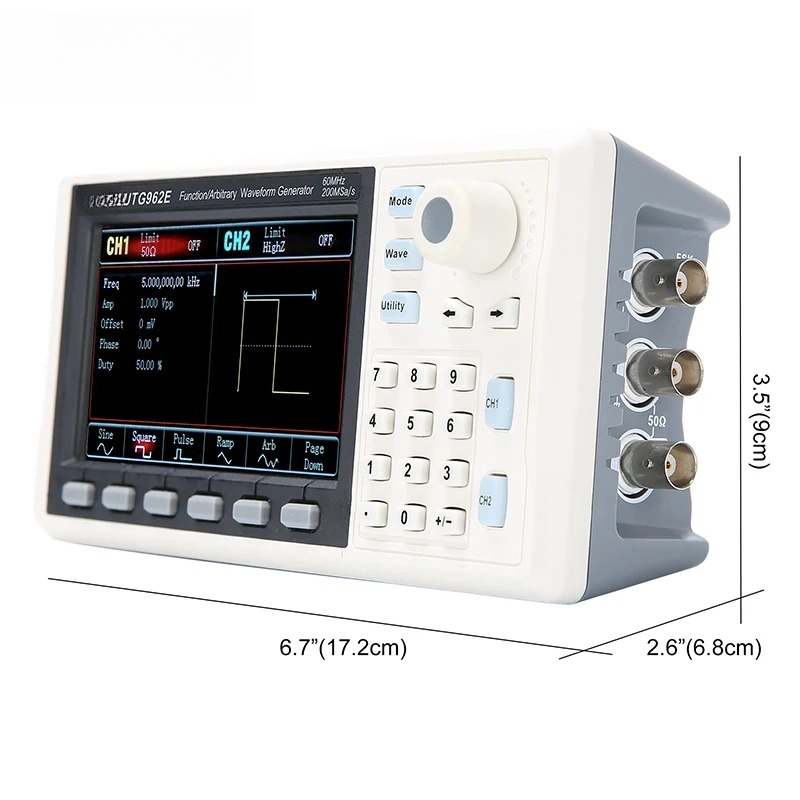 Функциональный генератор сигна – обзор и цена Dual Channel Arbitrary Waveform Function Generator 60Mhz